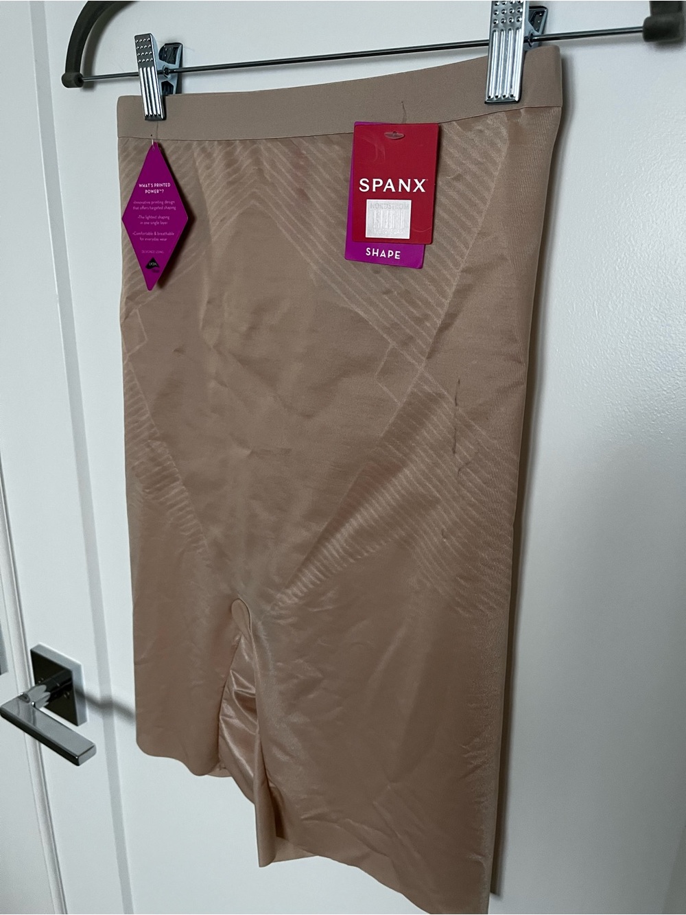 SPANX Beige High-Waist Shaping Shorts with Tag